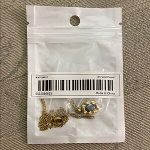 NWT 18K Gold Plated Necklace with Pendant